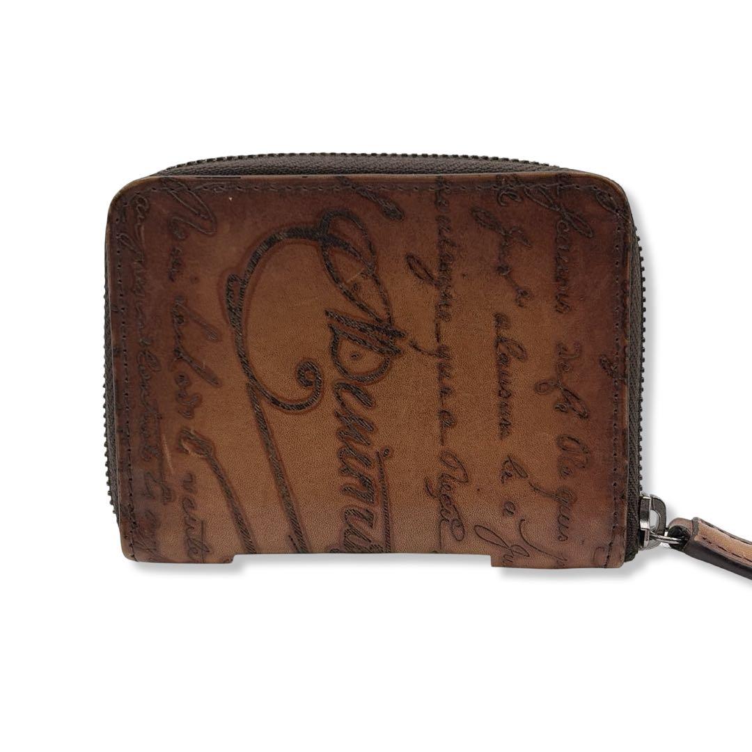 ベルルッティ カリグラフィ　ワパ　レザー　パース　ブラウン