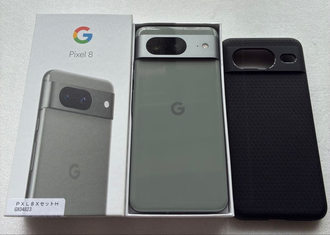 Google pixel8 128GB ヘーゼル ケース付き 充電回数10回