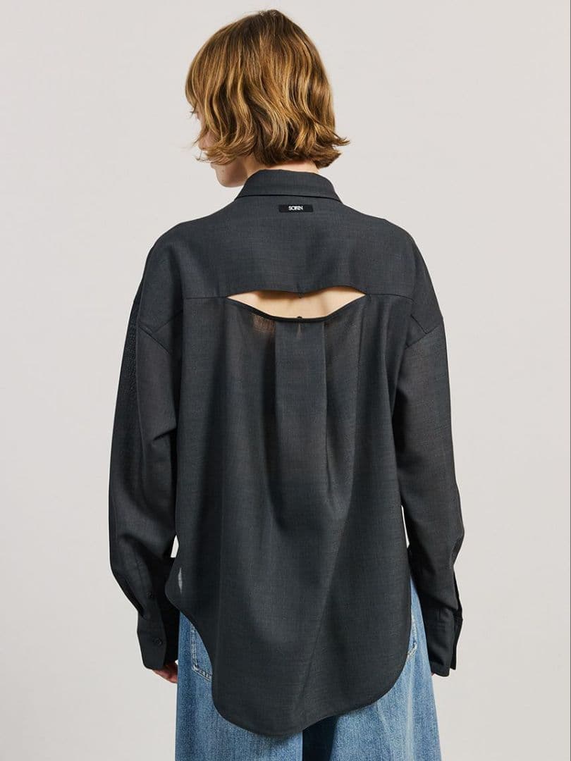 ※専用※SORINソリン2025新作人気ウールボイルカットアウトシャツ