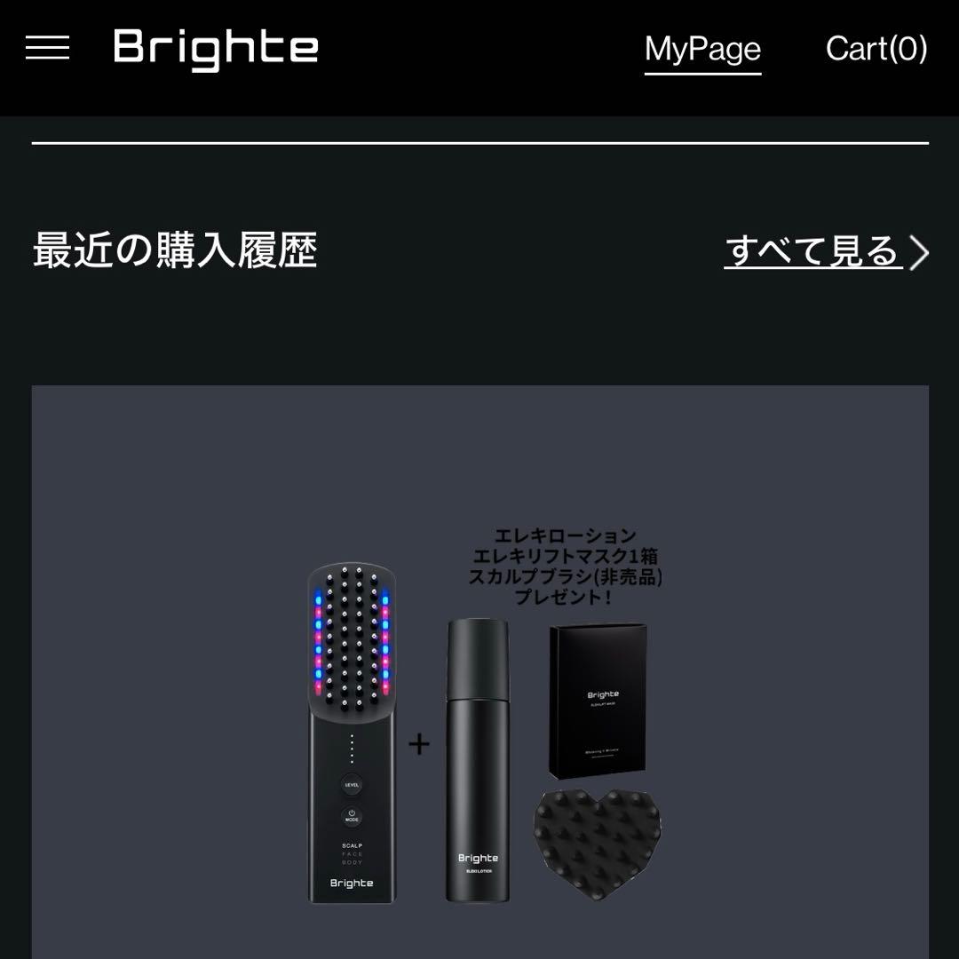 公式 4月購入品【ブライト エレキブラシ プラス】ELEKI BRUSH+ 美品