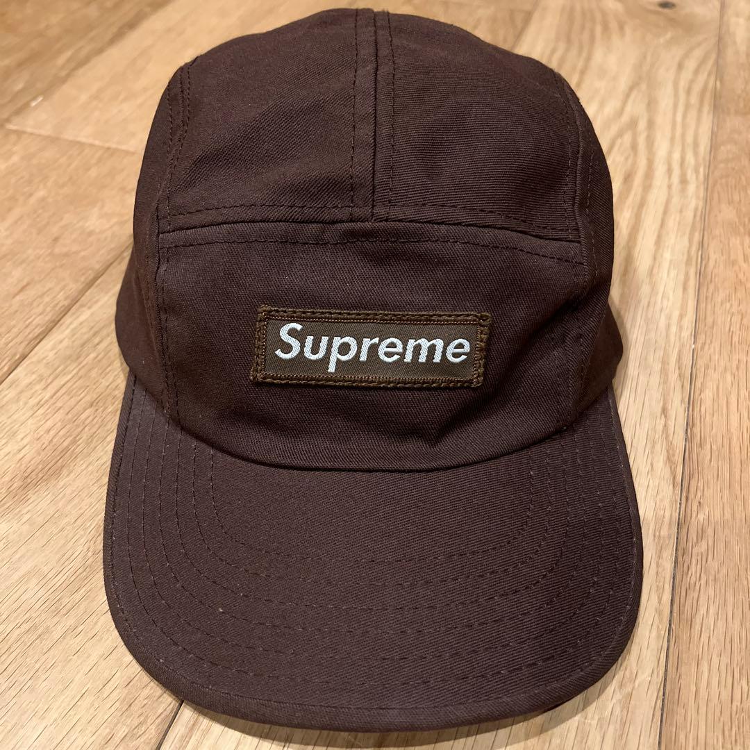 レアカラー 未使用　supreme シュプリーム キャップ　初期 ブラウン