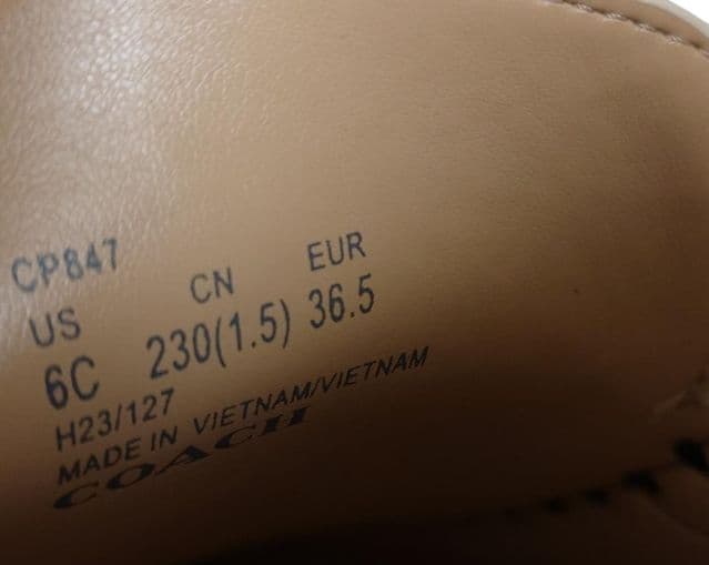 美品✨COACH（コーチ）厚底バイカラーローファー 23.5