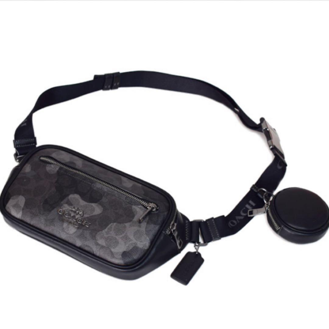 定価約8万❗️極美品❗️COACH 迷彩柄 ボディバッグ