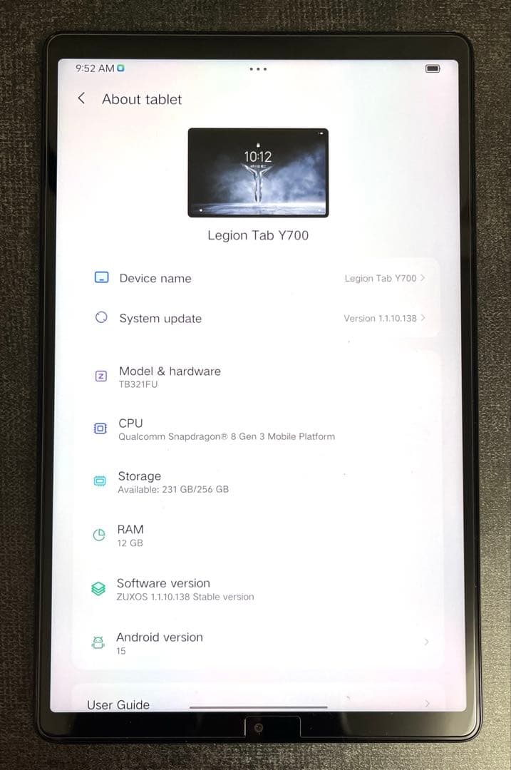 Lenovo Legion Y700 2025 本体+純正ケース