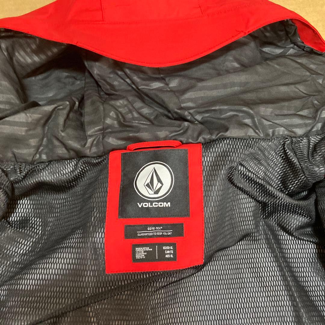 VOLCOM メンズ L GOER TEX JK RED XL ゴアテックス