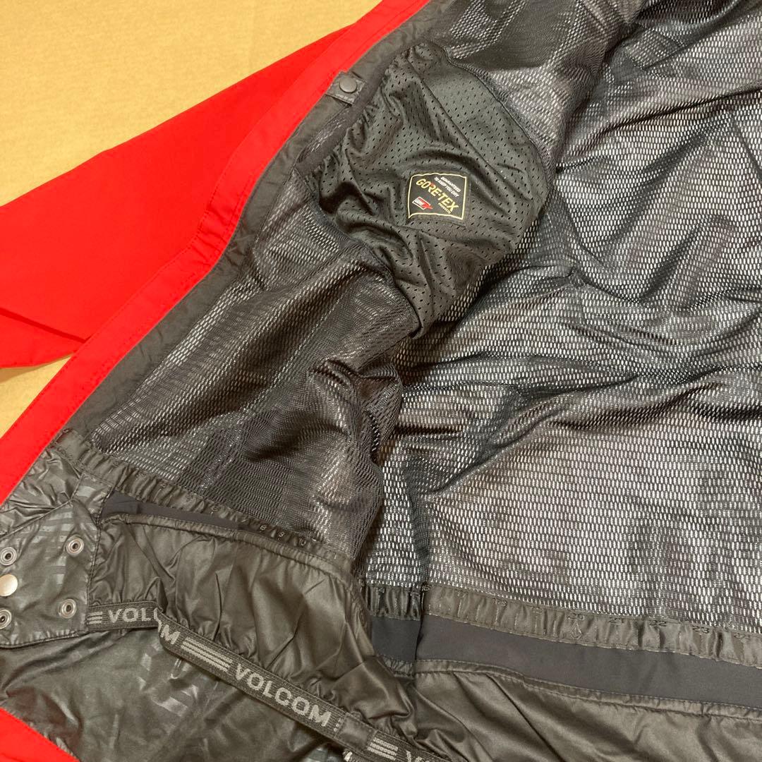 VOLCOM メンズ L GOER TEX JK RED XL ゴアテックス