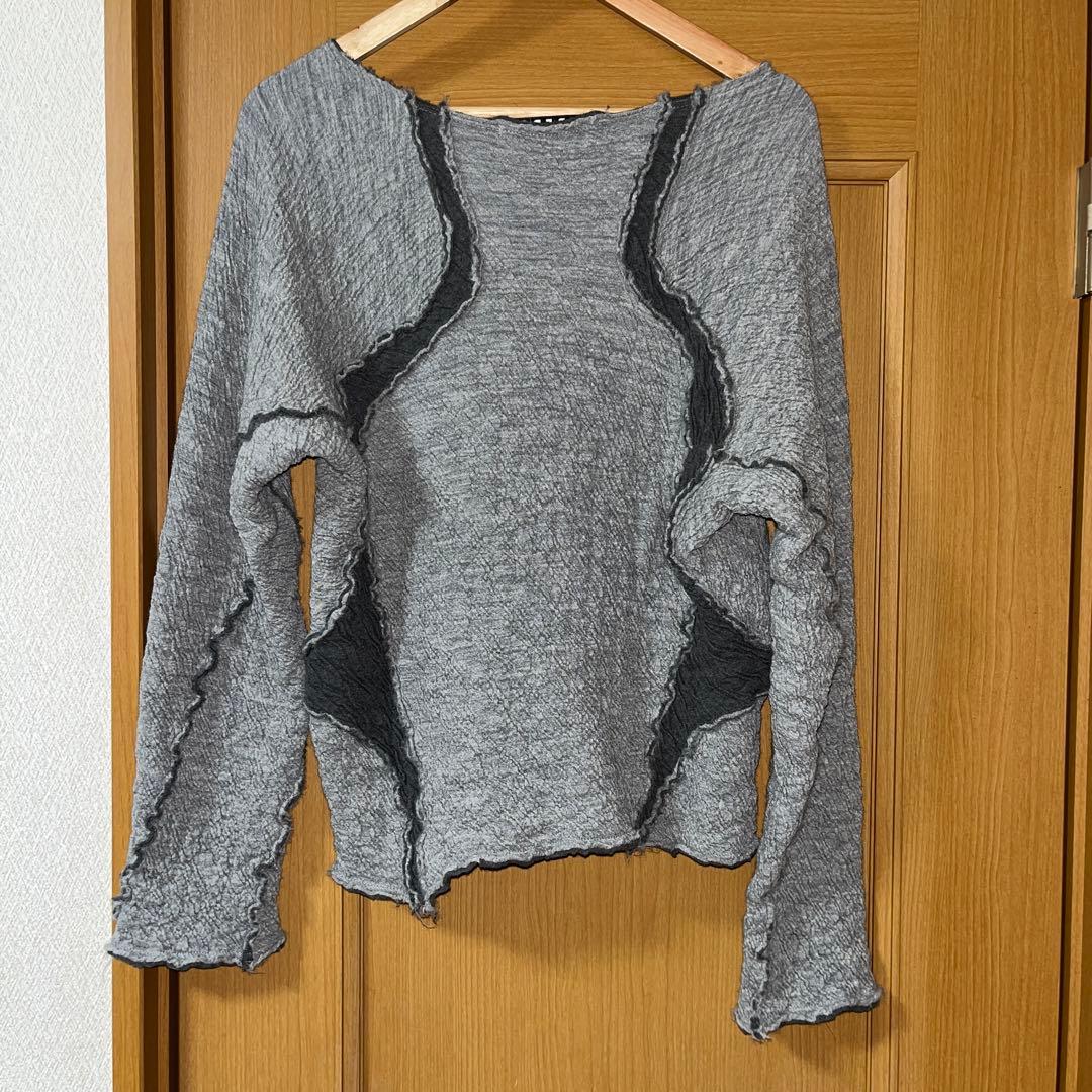 Yuji様　NVRFRGT PANELEDLONGSLEEVE T SHIRT