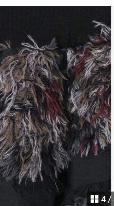 ビアズリーフリンジスカート