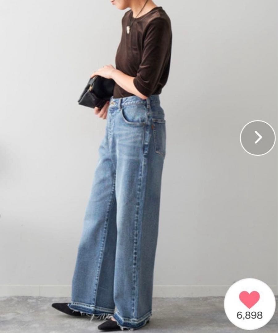 パンツ Spick & Span 5 1/2 LOOSE-STRAIGHT DENIM