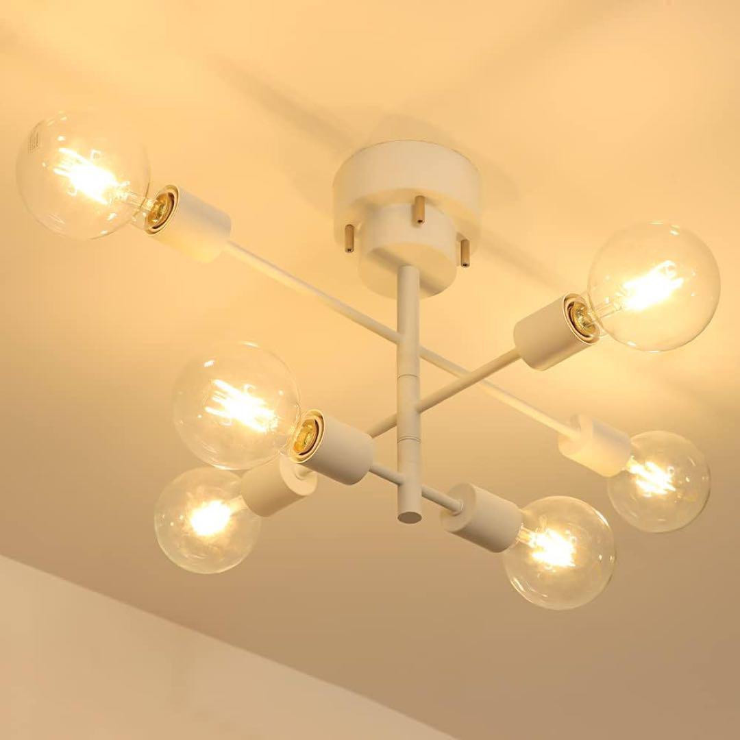 シャンデリア シーリングライト 6灯 E26 ペンダントライト 北欧 おしゃれ