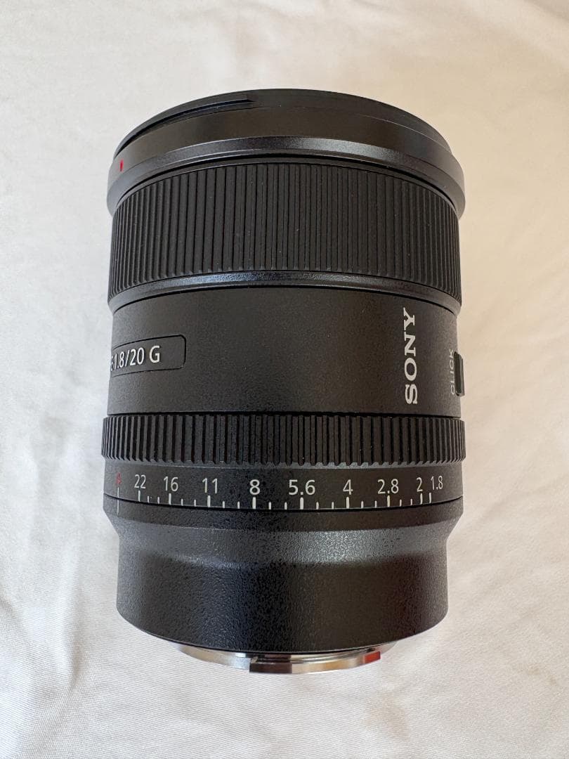 SONY FE 20mm F1.8 G 2026/11/23まで保証残