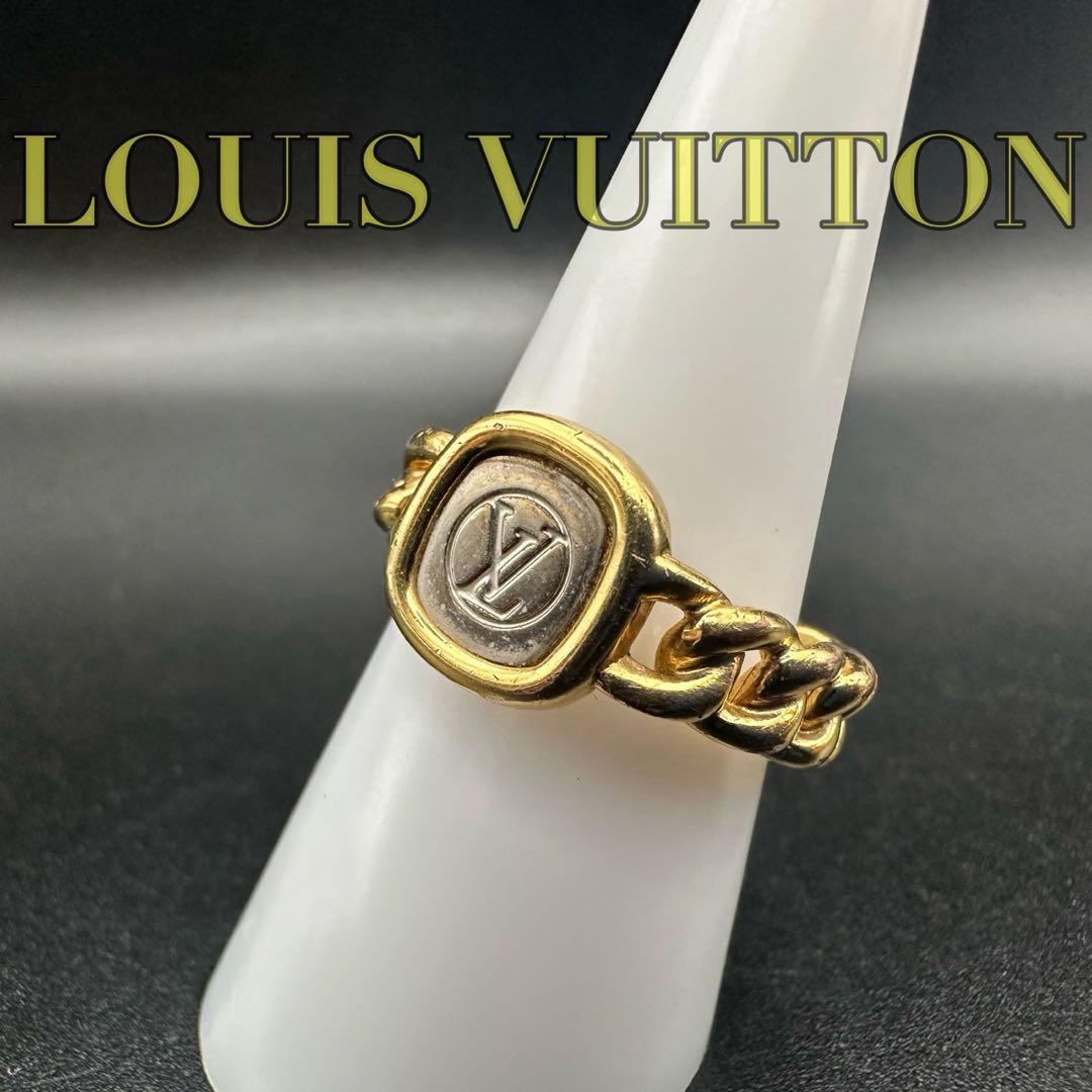 極美品✨　ルイヴィトン　リング　指輪　M61096　ロゴ　刻印　1494