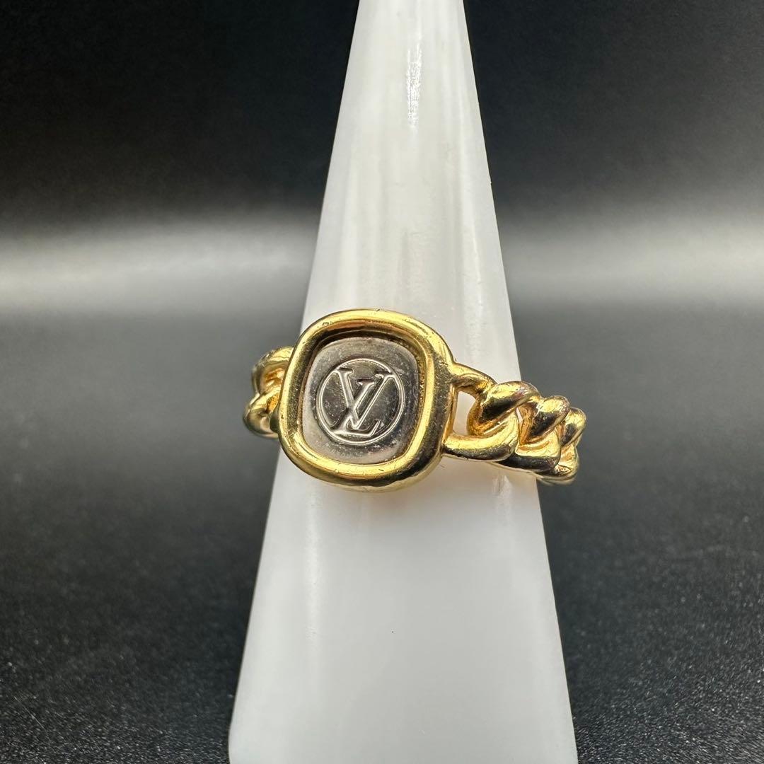 極美品✨　ルイヴィトン　リング　指輪　M61096　ロゴ　刻印　1494