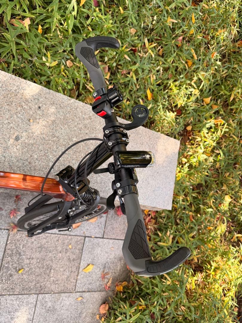 折りたたみ自転車 アルミフレーム オレンジ