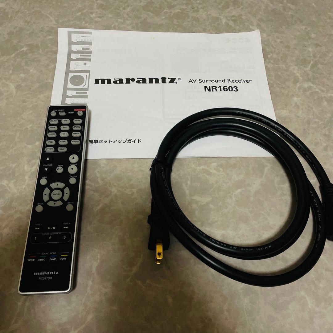 美品　Marantz マランツ NR1603 7ch 薄型 AV アンプ 希少