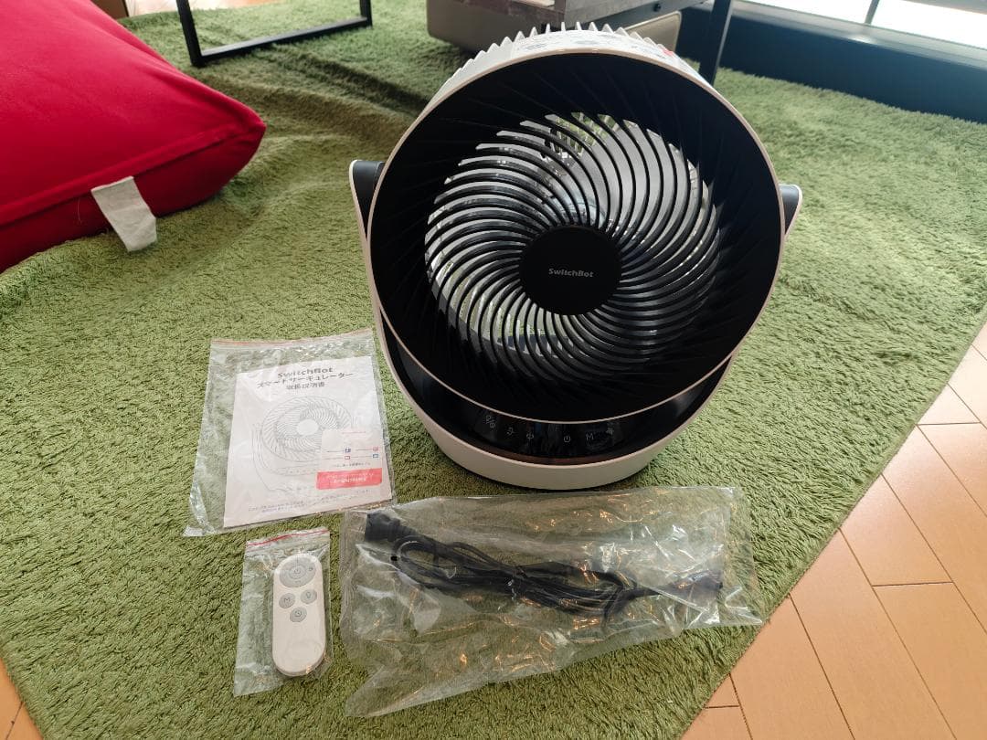 SwitchBot スマートサーキュレーター リモコン付き コードレス使用可能