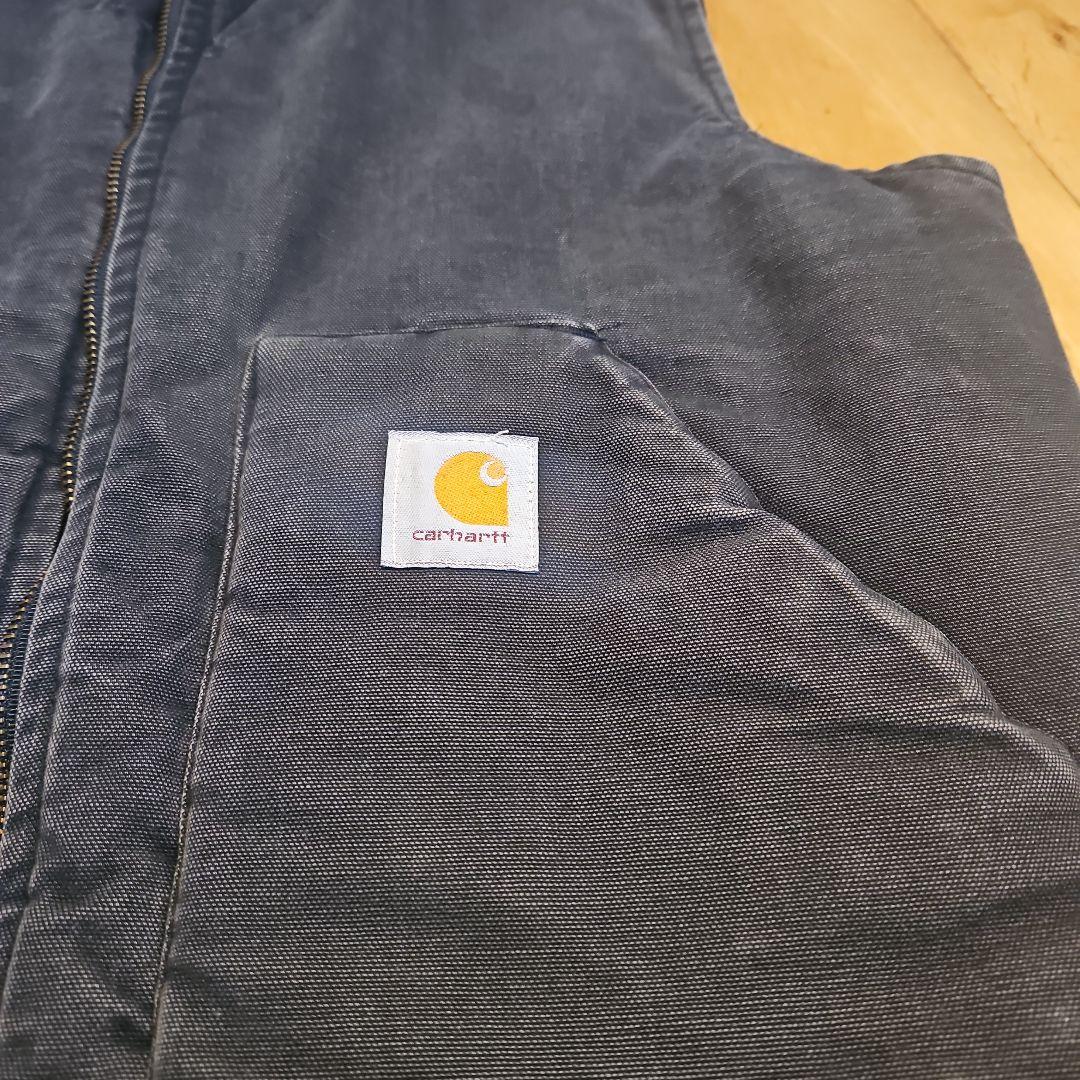 Carhartt 　ダックベスト　USA製　フェード