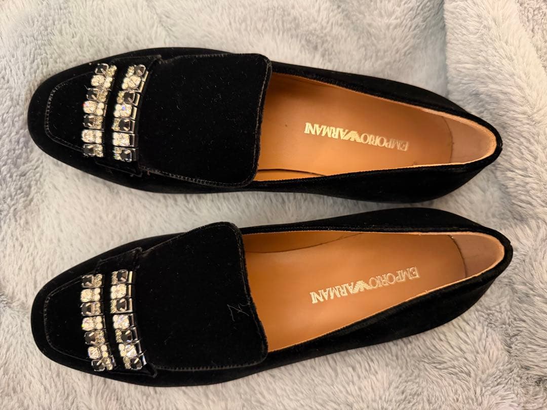 エンポリオアルマーニ　ベルベットローファー 36サイズ