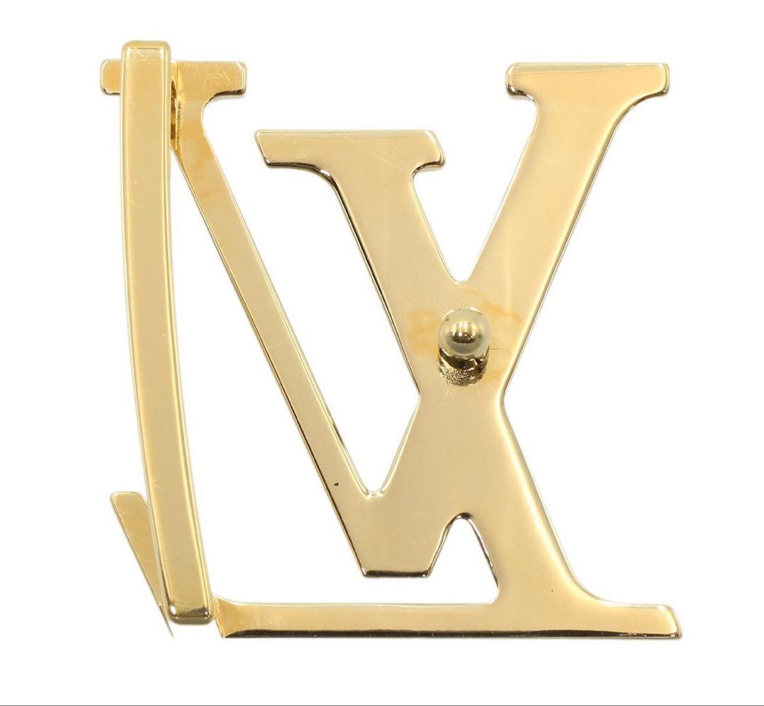 S2123 美品 ルイヴィトン LV ロゴ ダミエ サンチュール ベルト