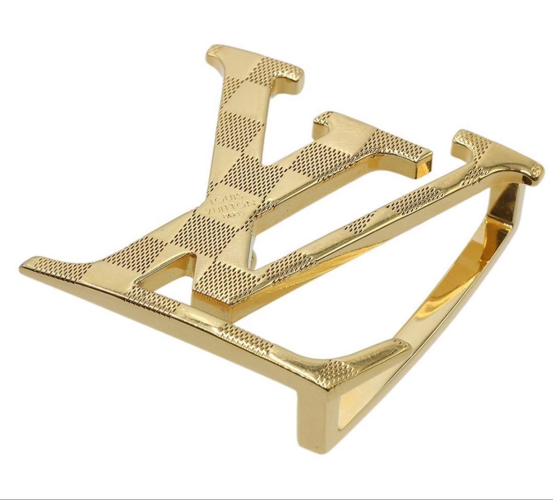 S2123 美品 ルイヴィトン LV ロゴ ダミエ サンチュール ベルト