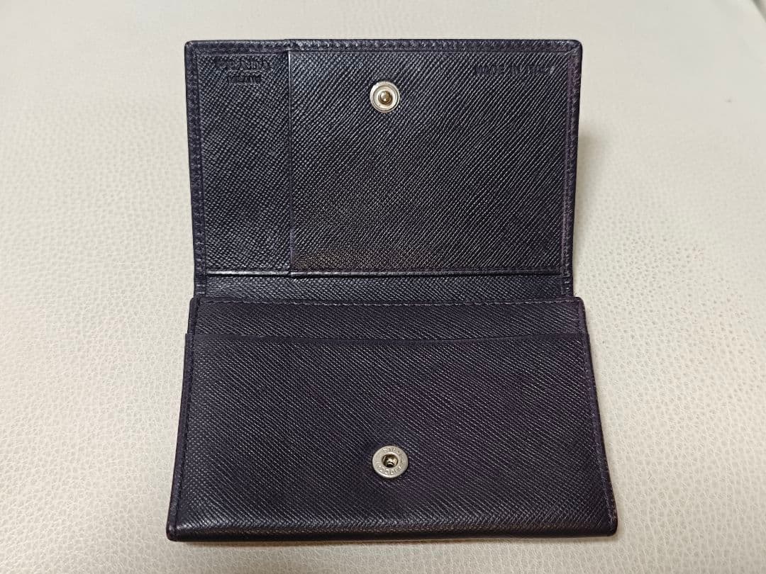 PRADA サフィアーノレザー 名刺入れ 黒