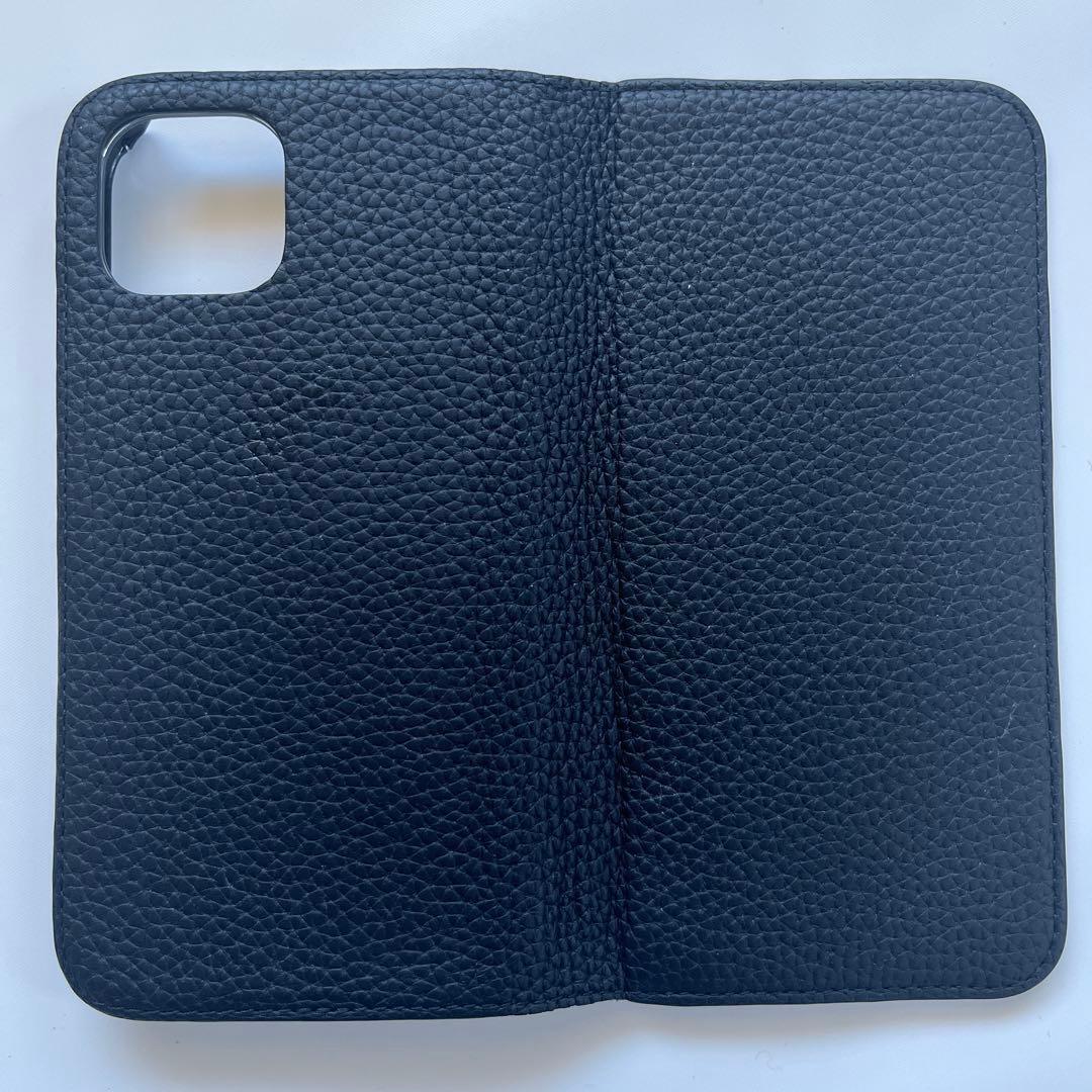 (iPhone 13) スマホケース ブラック×エトープ　BONAVENTURA