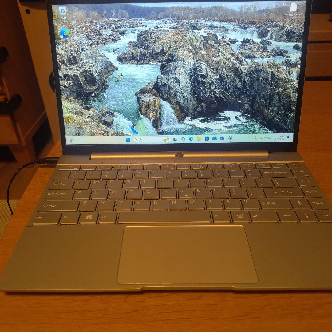 シルバー ノートPC 英語配列キーボード 動作品