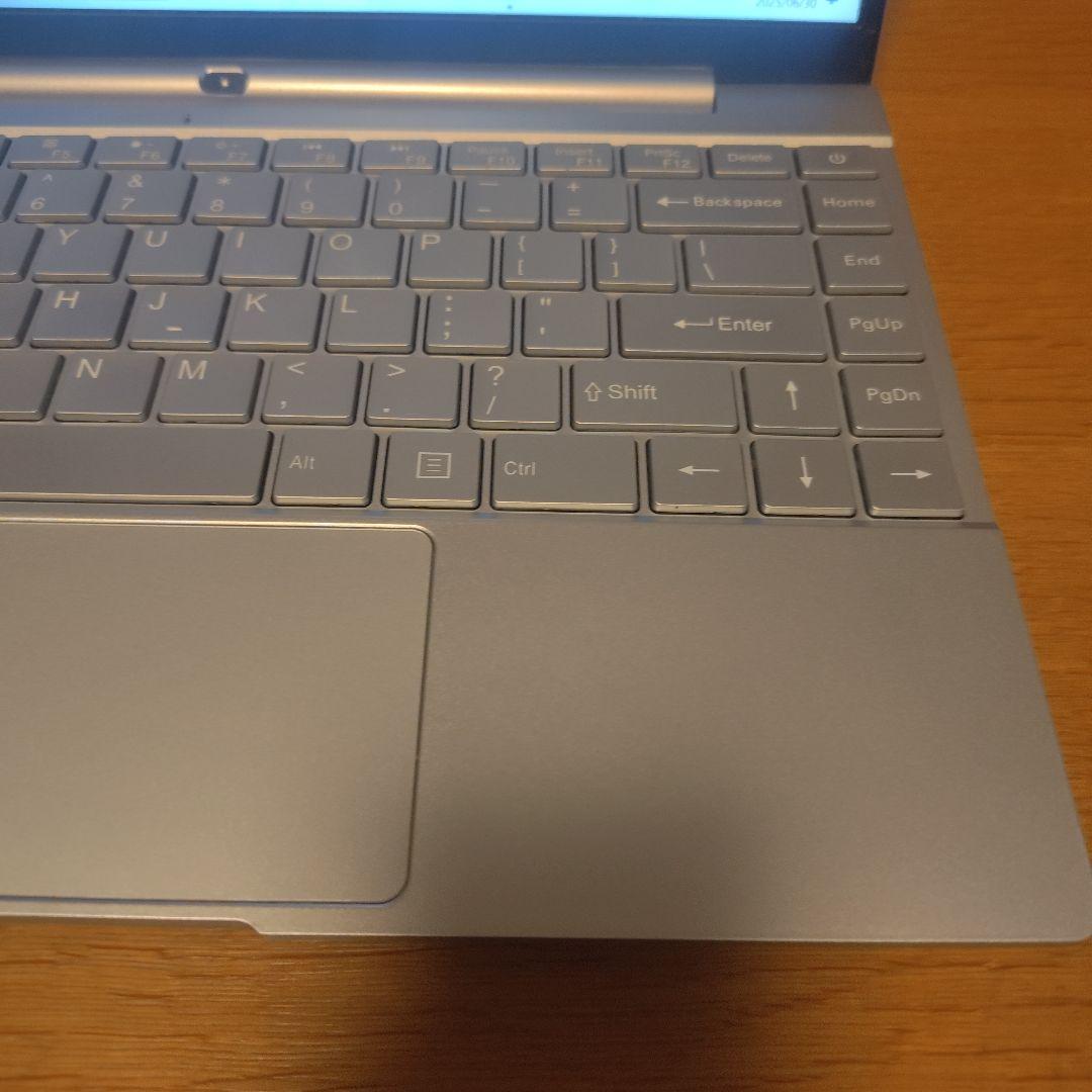 シルバー ノートPC 英語配列キーボード 動作品