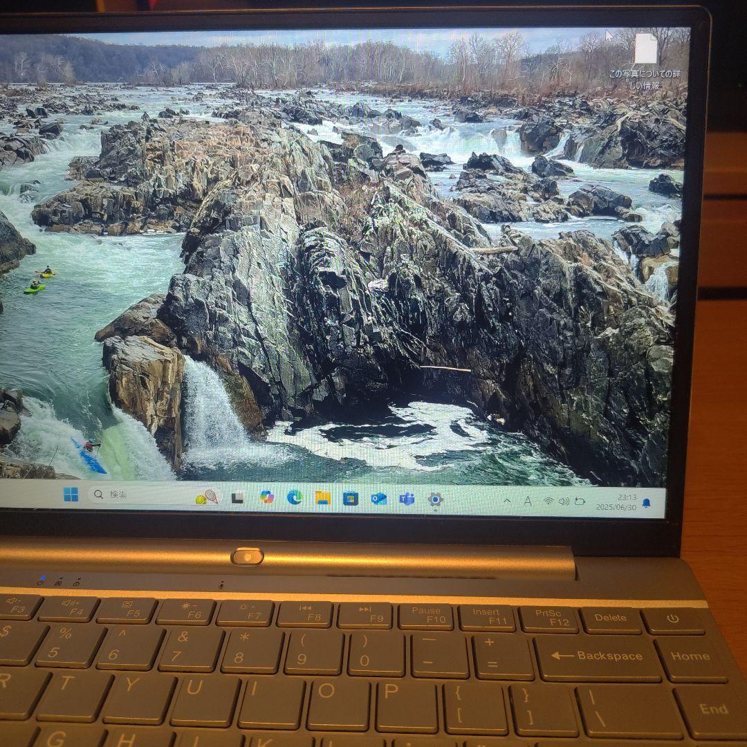 シルバー ノートPC 英語配列キーボード 動作品