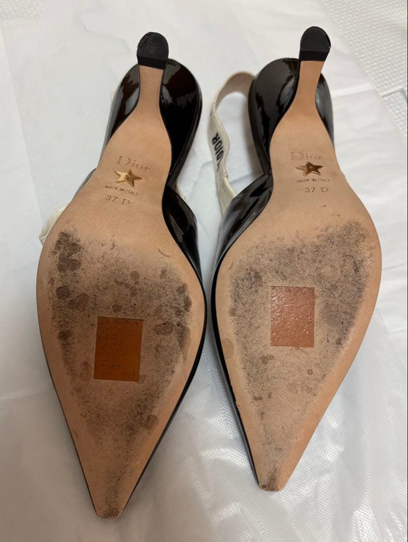 24cmヒール6.5cmディオール Dior エナメルパンプス