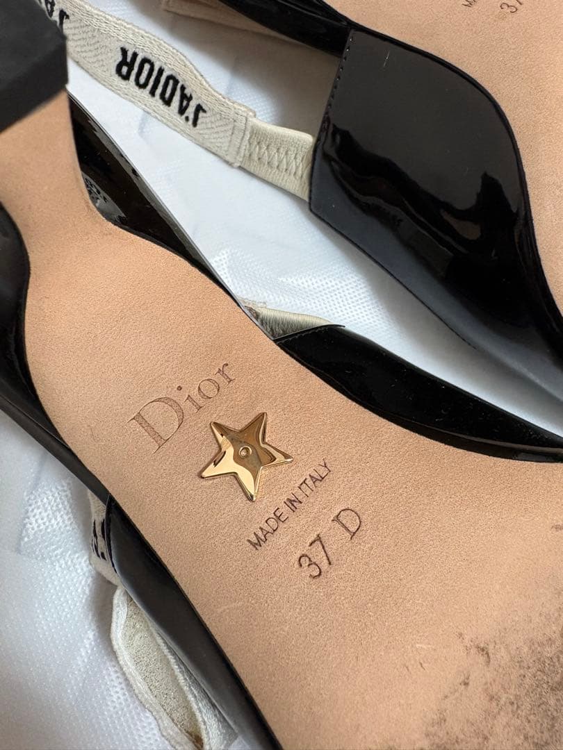 24cmヒール6.5cmディオール Dior エナメルパンプス