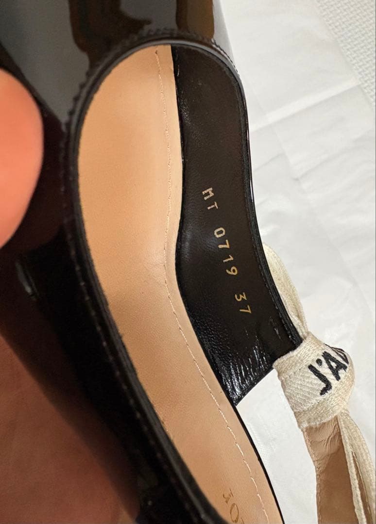 24cmヒール6.5cmディオール Dior エナメルパンプス