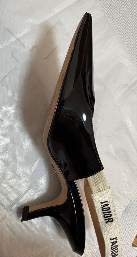 24cmヒール6.5cmディオール Dior エナメルパンプス
