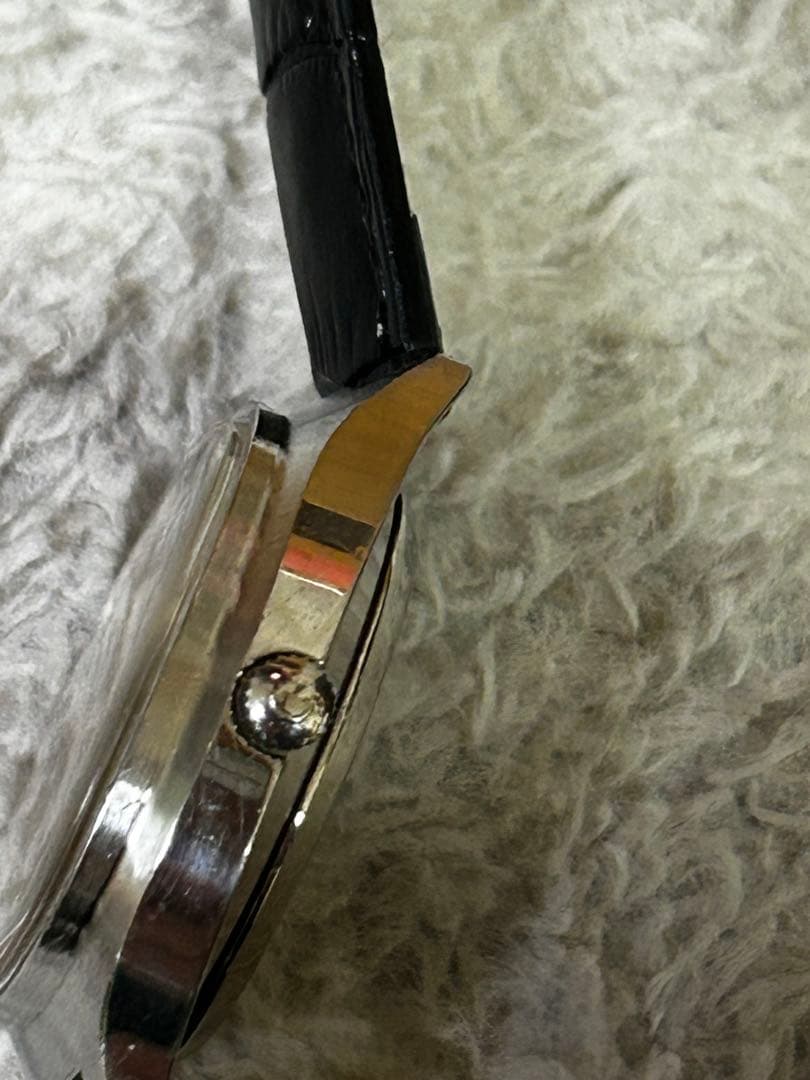 ぽ*け様 【美品】OMEGA seamaster クオーツ　グレー文字盤　スクリ