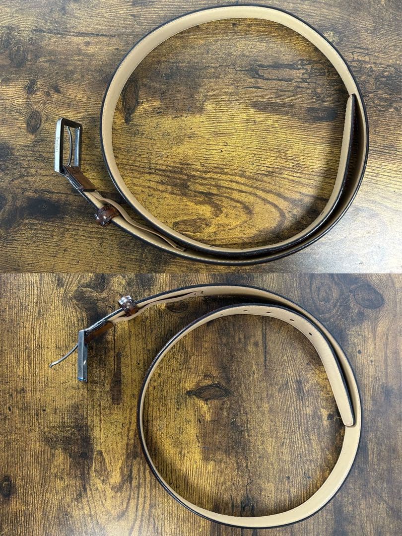 美品　10.6万　Berluti ヴェネチアレザー ベルト 90/36 オルガ期