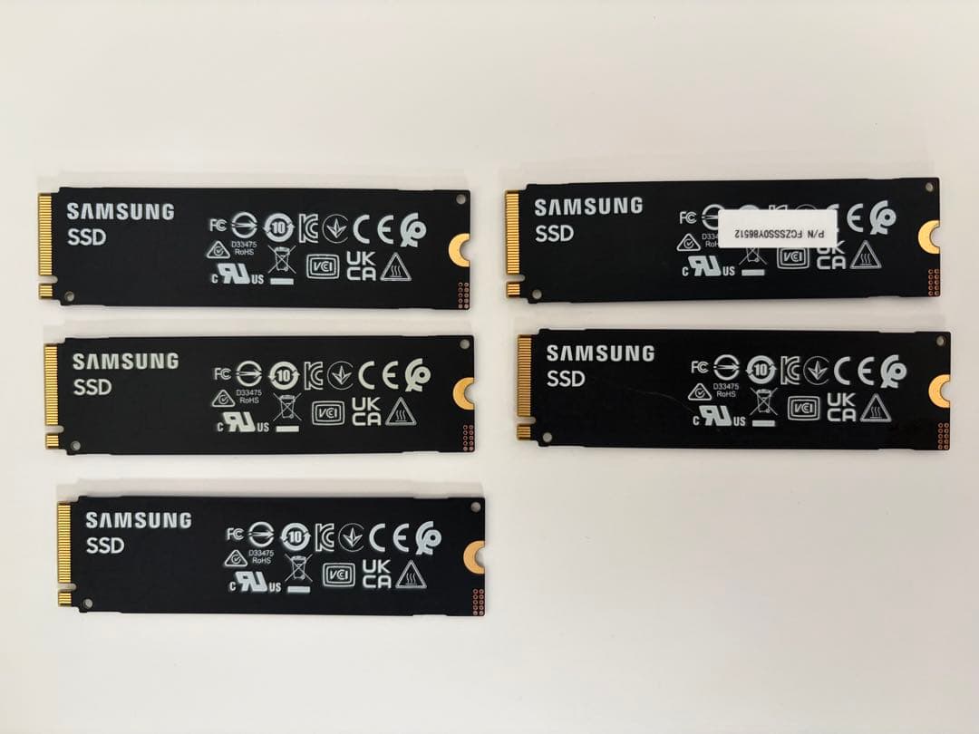 新品 M.2 SSD SAMSUNG 256GB 5枚
