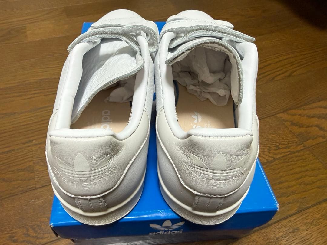 【新品未使用】adidas Stan Smith ホワイト ベルクロスニーカー