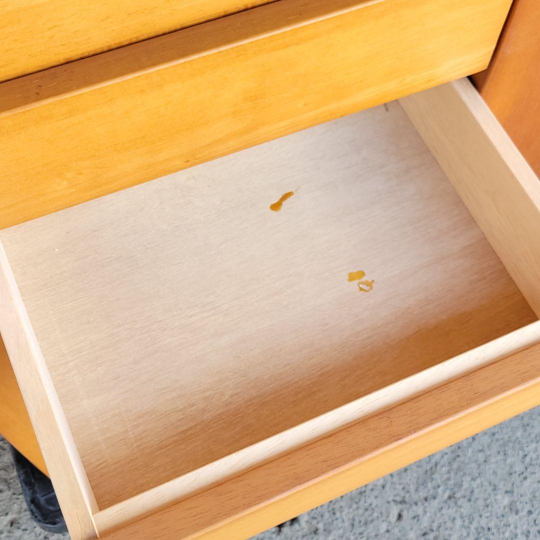 maruni マルニ木工 電話台 FAX台 キャビネット 収納付き 幅61cm