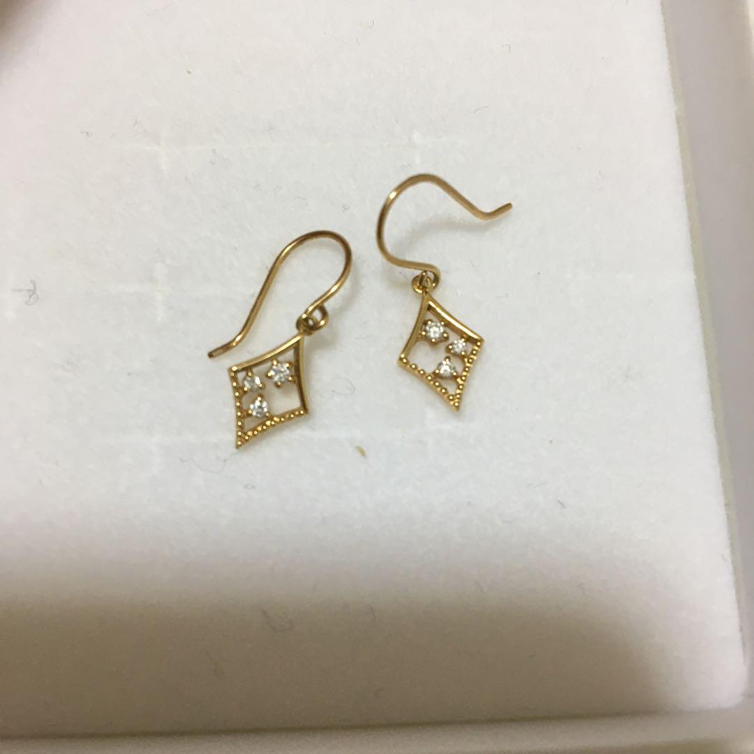 ジュエリーツツミ　ダイヤモンドピアス