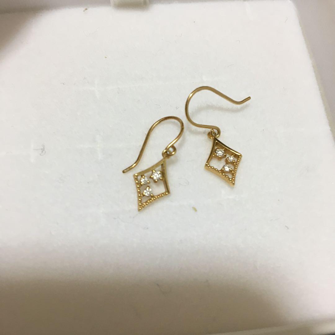 ジュエリーツツミ　ダイヤモンドピアス