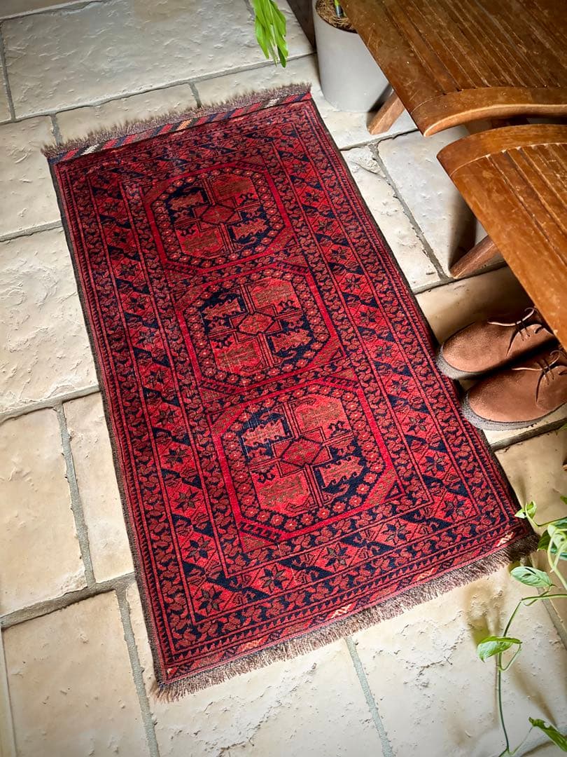 トライバルラグ　ヴィンテージラグ　アフガン　トルクメン　エルサリ　プリミティブ