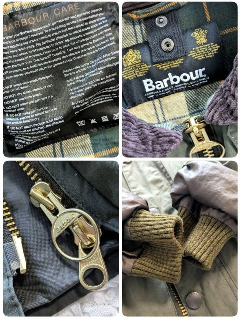 Barbour バブアー　ビデイル　ワックス　ブルゾン