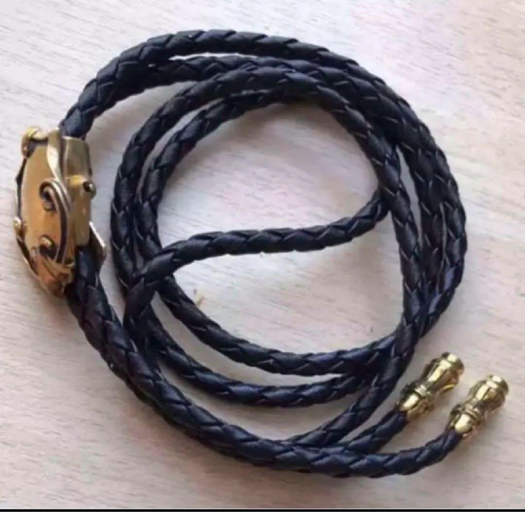 C*A様 未使用品| シェラックループタイ　ブラック