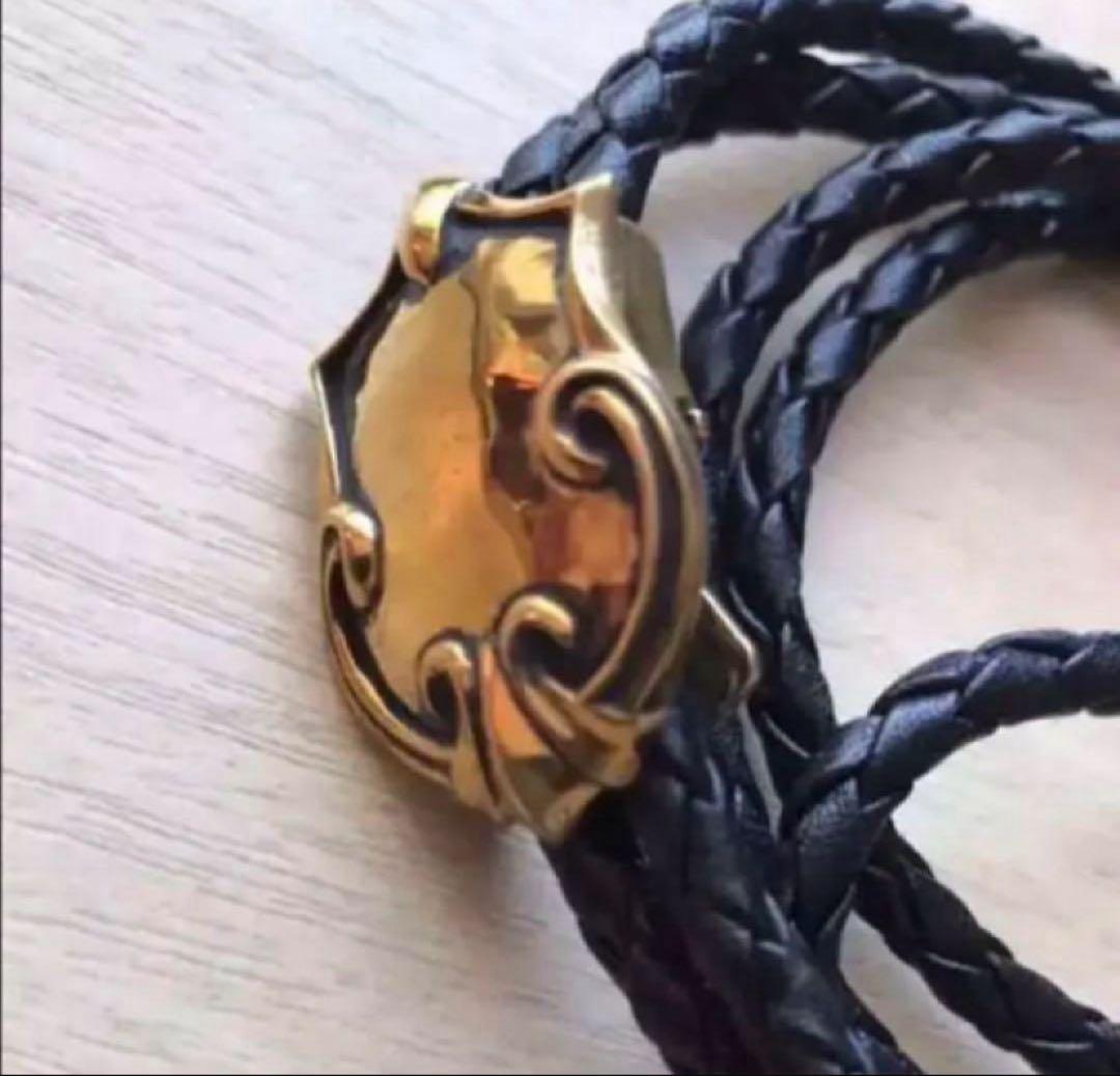 C*A様 未使用品| シェラックループタイ　ブラック