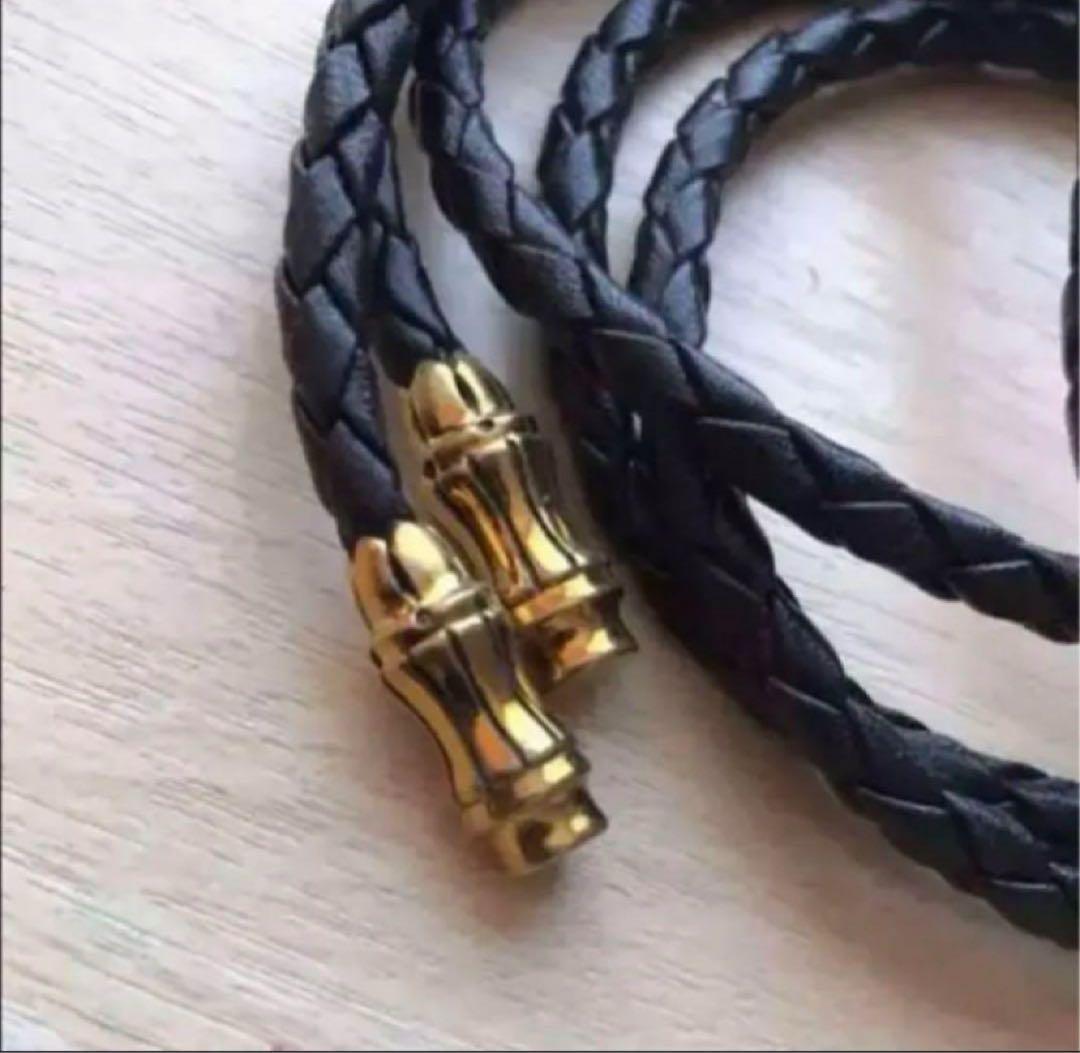 C*A様 未使用品| シェラックループタイ　ブラック