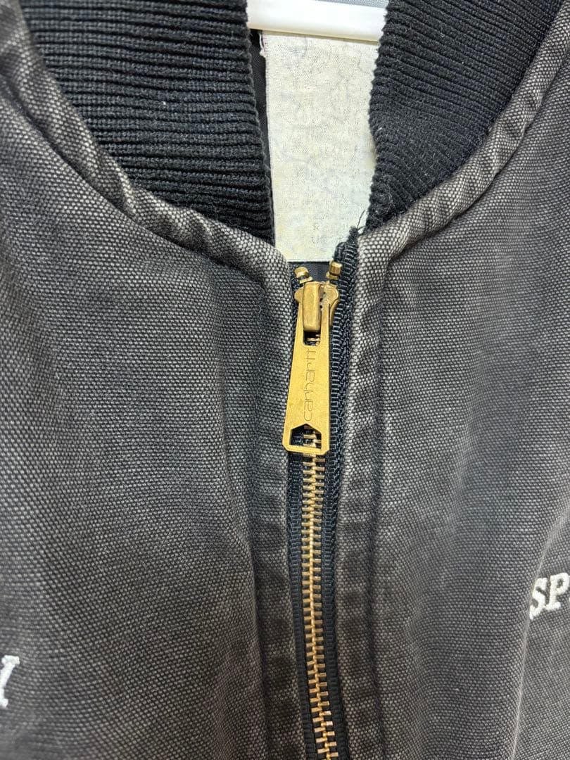 カーハート　carhartt ベスト ブラック　腰ゴム　ダック　フェード