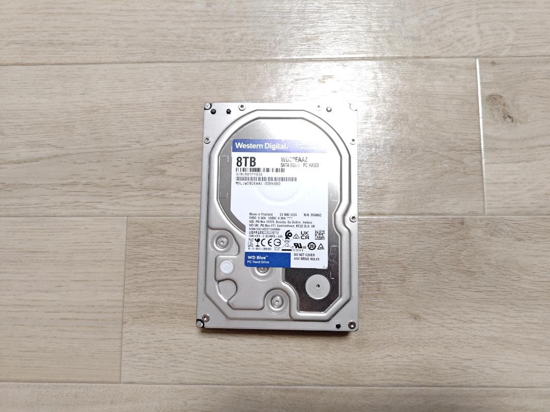 【訳アリ】 WD Blue 3.5インチ HDD 8TB