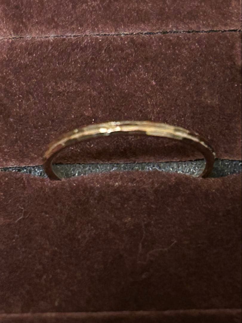 ete K10 クレールカットリング【美品】ピンキーリング　シンプル