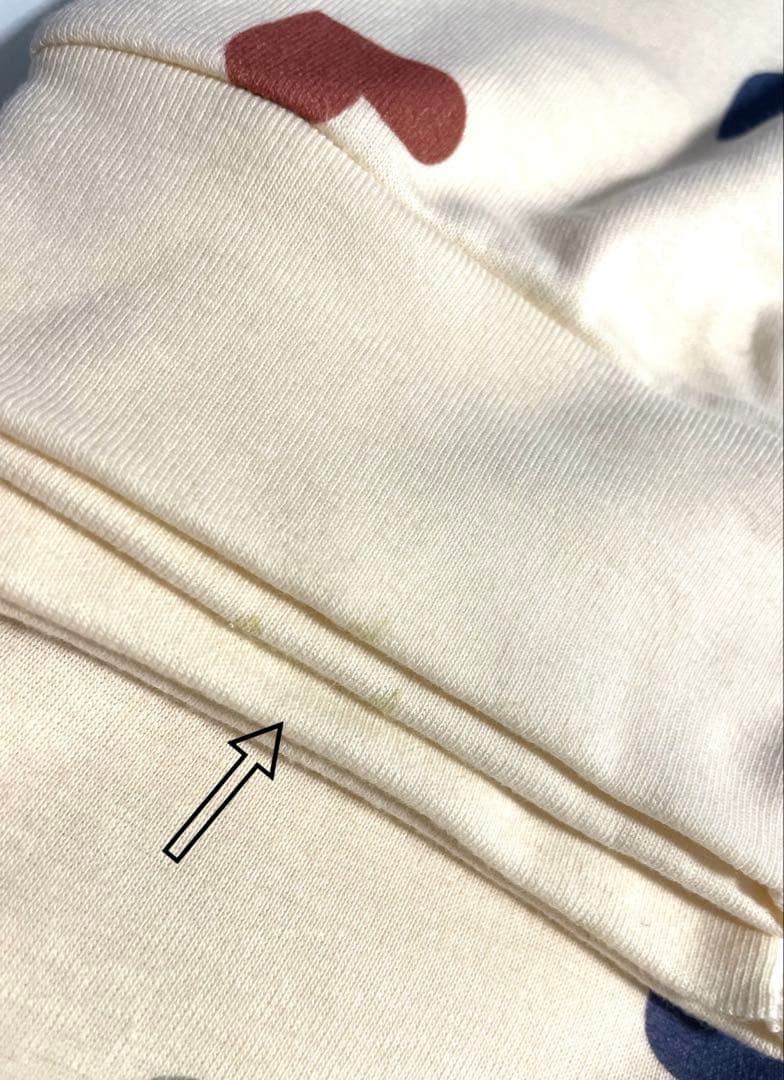 新品 未使用 プチバトー レディース L 長袖 パジャマ ハートミルキー