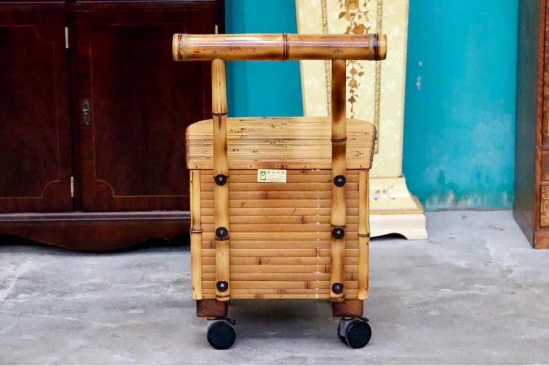 GMIK205○梅里竹芸 Umezato Bamboo Craft 竹家具 キ